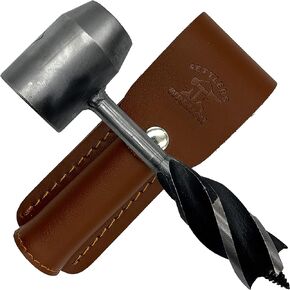 أداة Shawn With The Wild Settlers Wrench Ultimate Bushcraft - صانع أوجير العين سكوتش وصانع الوتد لصناعة الأدغال والحرف الخشبية والبقاء في الهواء الطلق - بناء هياكل لا حدود لها - أداة EDC متعددة مع غمد in Kuwait