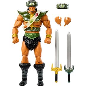 Masters of the Universe Masterverse New Eternia Sy-Klone Action Figure with 30 Articulations, Motu 7-inch Human Tornado Toy with Energy Effect