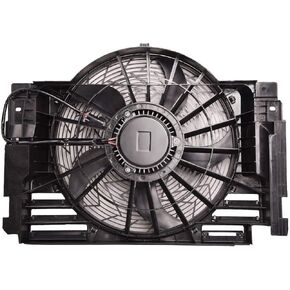 TOPAZ 64546921381 Auxiliary Condenser Brushless Cooling Fan Assembly for BMW X5 2000-2006