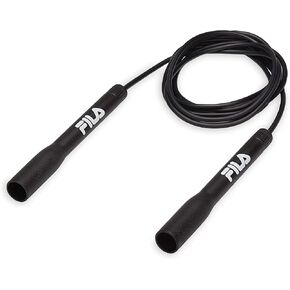 FILA Accessories Speed Jump Rope - 9ft Classic Fitness Jumping Rope | Adjustable Tangle-Free Cable & Extended Grip Handles | Cardio Endurance Training for Women, Men