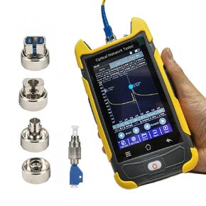 Mini-Pro MM OTDR 850/1300nm 22/20dB 4.3 inches Touch Screen Test Rang 5m-100Km Optical Network Tester Built in OPM/OLS/VFL Connector UPC with FC/SC/LC/ST Adapter