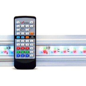 Finnex Planted+ 24/7 HLC Aquarium LED Light, Automated Full Spectrum Fish Tank Light, 46.5-48 Inch, Sleek Silver, (HLC-48)