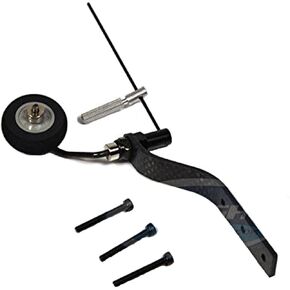 Carbon Fiber Tail Wheel Landing Gear Sponge Wheel Set for 20cc Gas RC Plane Airplane