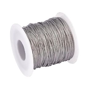 AHANDMAKER 394FT 304 Stainless Steel Cable Wire, 1/32" Wire Rope Aircraft Cable, Wire Trellis Strength Cable for DIY Outdoor Railings, Garden String Lights, Picture Hanging, Clothesline(Uncoated)