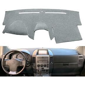 حصيرة غطاء لوحة القيادة تناسب 2004-2007 Nissan Armada مع نظام الملاحة، وسادة لوحة القيادة وواقي السجاد Y60 (أسود)