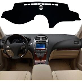 Dash Mat Cover Interior Dashboard Protection pad Compatible with Lexus ES240 ES350 Sedan 2007-2012 Dashboard Cover Pad Carpet Protector (Black Trim)
