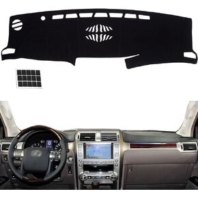 Dashboard Cover Fit for 2014-2021 Lexus GX460 Flannel Nonslip Car Dash Board Mat Sunshade No-Glare and Slip Pad Carpet Sunshield Protector (Without HUD)
