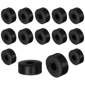 uxcell 16pcs Rubber Spacers 25mm OD x 8.5mm ID x 10mm Height Round Anti Vibration Spacer Rubber Bushing Grommets Thick Rubber Washers for Home Car Accessories