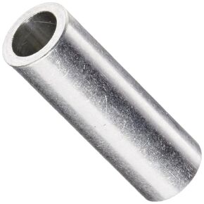 Small Parts 141208RSA Round Spacer, Aluminum, Plain Finish, #8 Screw Size, 1/4" OD, 0.166" ID, 3/4" Length (Pack of 25)
