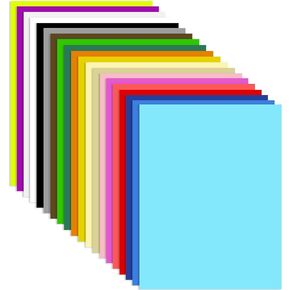 Colored Cardstock - 100 Sheets 20 Assorted A4 Cardstock Paper, 230GSM Heavyweight Colored Card stock Paper Double Thick Printer Paper for DIY Craft Making, Cutting Paper, Office Printing,Party Decors