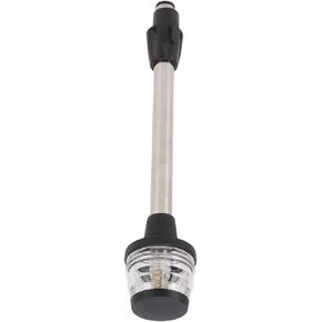 Marine Pole Lamp, 360° Lighting COB LED Bulb 12in Stern Light DC10‑24V 2.5W for Fishing Boats Yachts