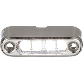 Attwood 6350W7 LED Micro Lights, Stainless Steel Bezel, Vertical Mount, White Light, 66-Watt Draw at 12 Volts DC