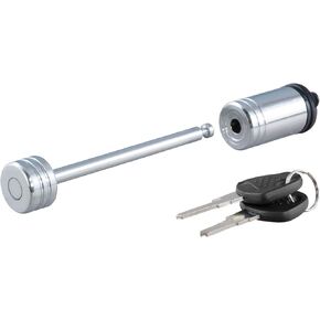 CURT 23523 Chrome Trailer Tongue Coupler Lock, 1/4-Inch Pin Diameter, Up to 3-3/8-Inch Span