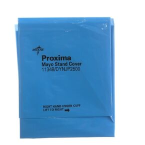 Medline DYNJP2500 Sterile Surgical Mayo Stand Cover with Paper Reinforcement and Cuff, 24" Width, 53" Length, Pack of 30