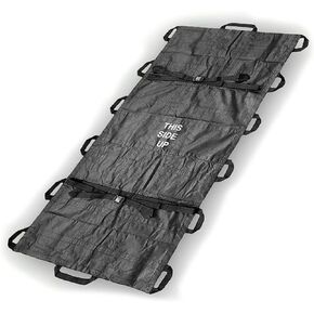 Rescue Essentials Quiklitter XL, Black Nylon Handles, Black Non-Woven Fabric, 1000 Lb Rated, Latex Free for Patient Transport and Casualty Evacuation