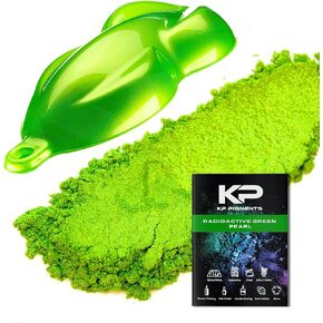 Radioactive Green Pearlescent 100% Pure Fine Mica Powder - Naturally Pigmented Multipurpose DIY Arts and Crafts, Dye, Soap Making, Cosmetics, Epoxy Resin, Paint, and More! 5 Grams