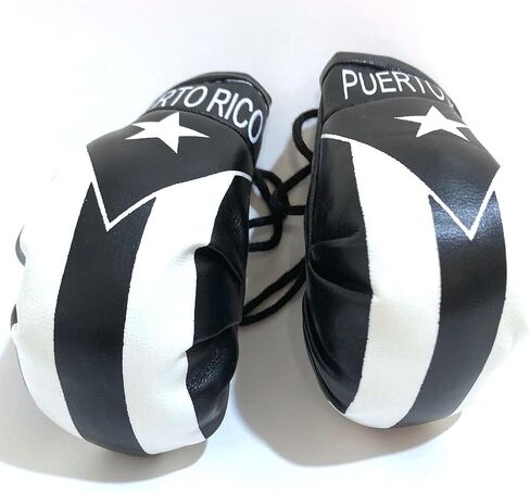 Puerto Rico Flags for cars Puerto Rican Boxing Glove Boricua pride PR Style Black flag Autos or Home Sticks to Glass Quick and Easy in Saudi Arabia