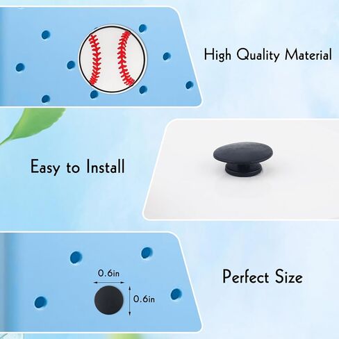 Bogg Bag Baseball Accessories White Baseball Charms المطاط حمل الحقائب إدراج البيسبول تصميم الرياضة الديكور لحقيبة يد الشاطئ الكرة اللينة الرياضة سحر متوافق مع حقائب اليد الجنوبية ببساطة in Kuwait