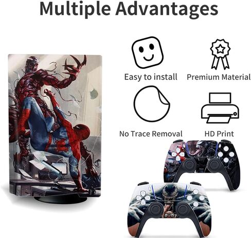PS5 Skin - الإصدار الرقمي لوحدة التحكم وملحقات وحدة التحكم غطاء جلود PS5 Controller Skin Gift ps5 Skins لوحدة التحكم مجموعة كاملة PS5 Skin Greed in Kuwait