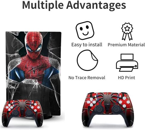 PS5 Skin - الإصدار الرقمي لوحدة التحكم وملحقات وحدة التحكم غطاء جلود PS5 Controller Skin Gift ps5 Skins لوحدة التحكم مجموعة كاملة PS5 Skin Greed in Kuwait