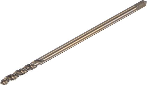 uxcell Spiral Flute Thread Tap M2 x 0.4, Metric Cobalt HSS (High Speed Steel) Titanium Plated Machine Threading Tap H2 Tolerance Grade in Saudi Arabia