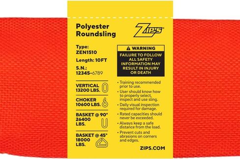 Zip's Endless Loop Round Slings (10 ft Green) in Saudi Arabia
