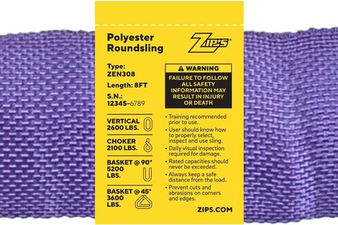 Zip's Endless Loop Round Slings (10 ft Green) in Saudi Arabia