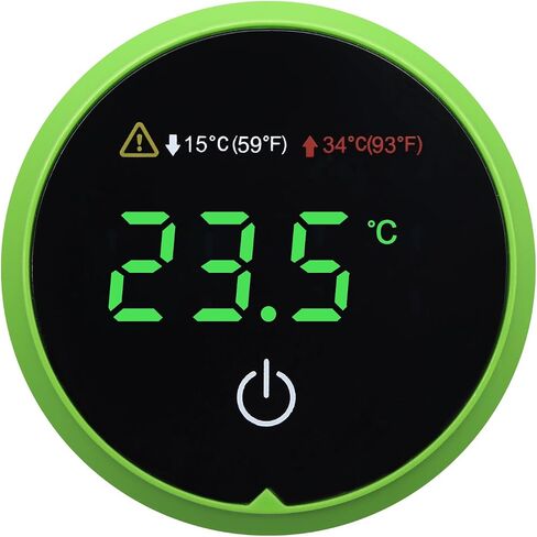 Fish Tank Thermometer Alarm Aquarium Temperature Guage LED Aquarium Thermometer Monitoring Tool Mini Digital Mini Terrarium Tank Turtle Tank Tropical Digital Thermometer Accurate LED Display to ±0.9℉ in Saudi Arabia