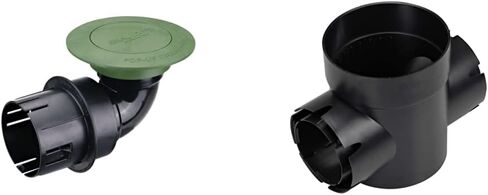 NDS 322G* باعث الصرف المنبثق مع الكوع، يناسب أنابيب الصرف الصحي والصرف مقاس 3 بوصات، ويعمل مع أنظمة الصرف بما في ذلك أحواض الصيد ومصارف القنوات، أخضر in Saudi Arabia