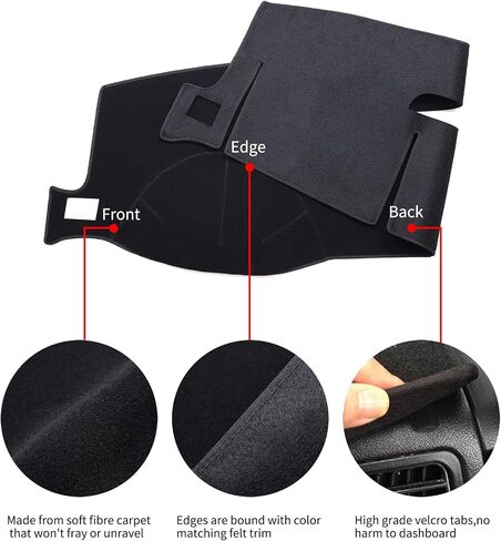 Dashboard Cover Dash Mat Fit for 2007-2014 Chevy Chevrolet Tahoe Suburban,2007-13 Chevy Avalanche Silverado 1500 2500 3500 LTZ /2007-13 GMC Sierra SLT Denali,2007-14 GMC Yukon XL (Beige) in Saudi Arabia
