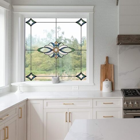 InHome NH2424: ملصق زجاجي ملون ميريدان أزرق 17. 35 × 9 بوصة in Kuwait