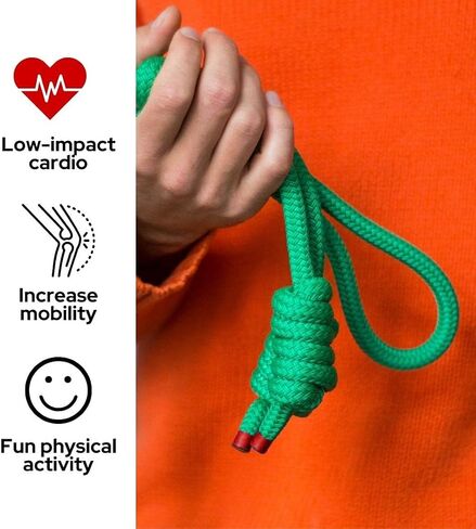 Flow Rope Exercise Rope with Training Modules – High-Performance, Double-Braid Workout Rope Handcrafted in Europe – Adjustable-Length Training Ropes Fitness in Saudi Arabia