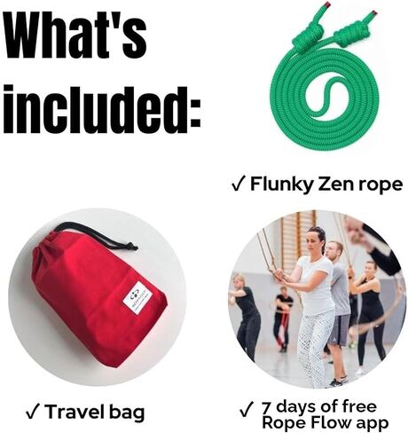 Flow Rope Exercise Rope with Training Modules – High-Performance, Double-Braid Workout Rope Handcrafted in Europe – Adjustable-Length Training Ropes Fitness in Saudi Arabia