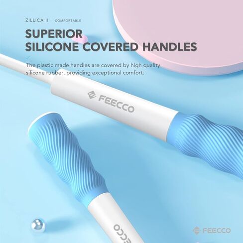 FEECCO Kids Jump rope, Fast and Lightweight Speed Jump Rope, 9ft Adjustable Rope with Silicone Grip, Suitable for Toddlers, Young Kids and Women… in Saudi Arabia
