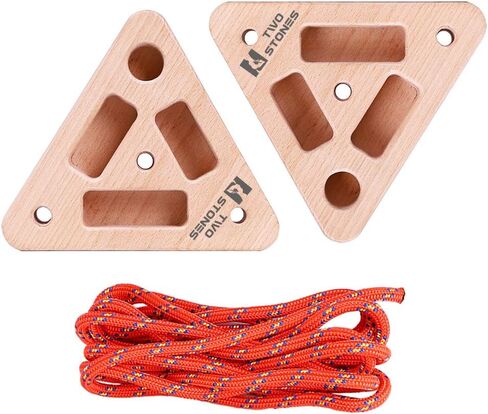 TWO STONES Portable Hangboard Pull Up Bar as Rock Climbing Training Board with Edges and Pockets, Non-Slip and Lightweight Portable Climbing Fingerboard Exerciser for Bouldering Training in Saudi Arabia
