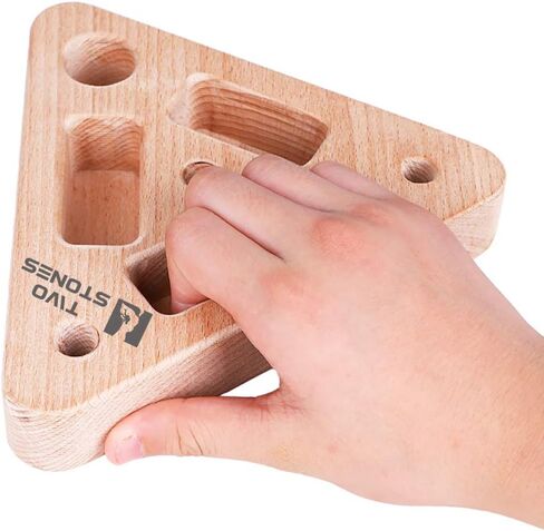 TWO STONES Portable Hangboard Pull Up Bar as Rock Climbing Training Board with Edges and Pockets, Non-Slip and Lightweight Portable Climbing Fingerboard Exerciser for Bouldering Training in Saudi Arabia