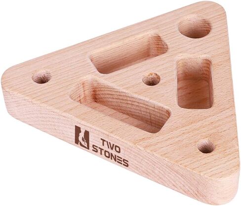 TWO STONES Portable Hangboard Pull Up Bar as Rock Climbing Training Board with Edges and Pockets, Non-Slip and Lightweight Portable Climbing Fingerboard Exerciser for Bouldering Training in Saudi Arabia