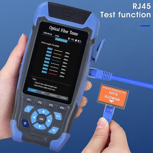 OTDR A-900D UPC Interface 9 في 1 جهاز اختبار الألياف البصرية متعدد الوظائف 60KM 24/22dB مع محول SC/FC/ST/LC مدمج OPM OLS 1310 1550nm LED RJ45 Tester VFL 10km in Saudi Arabia