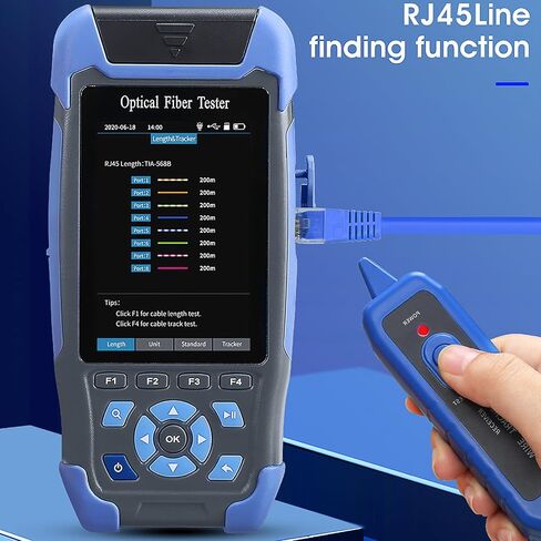 OTDR A-900D UPC Interface 9 في 1 جهاز اختبار الألياف البصرية متعدد الوظائف 60KM 24/22dB مع محول SC/FC/ST/LC مدمج OPM OLS 1310 1550nm LED RJ45 Tester VFL 10km in Saudi Arabia
