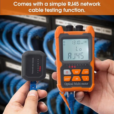 جهاز اختبار الألياف الضوئية المحمول، جهاز قياس طاقة ضوء الألياف FC/SC/ST، واجهة عالمية -70~+6 ديسيبل ميلي واط، محدد موقع الأخطاء البصري المدمج بقدرة 2 ميجاوات (OPM&VFL) مع محول FC إلى LC قطعة واحدة in Kuwait