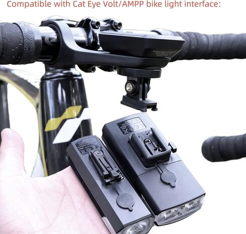 حامل محول ضوء الدراجة متوافق مع عين القط فولت 200/300/400/800، مصابيح AMPP 400/500/800/1100، محول المصباح الأمامي يستخدم للكمبيوتر GPS للدراجة/Go Pro Mount، حامل المصباح الأمامي للدراجة in Kuwait