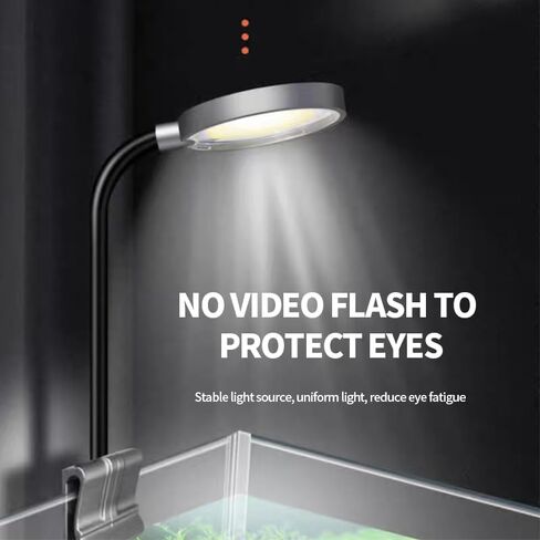 مشبك ضوء حوض السمك الصغير، مشبك ضوء خزان الأسماك 3 وات، مصباح حوض السمك USB بمشبك، إضاءة دوران 360 درجة لخزان الأسماك الصغيرة، خزان المياه العذبة، خزان مزروع in Kuwait