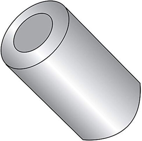 Small Parts 310808RSA Round Spacer, Aluminum, Plain Finish, #8 Screw Size, 5/16" OD, 0.166" ID, 1/2" Length (Pack of 10) in Saudi Arabia