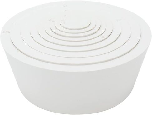 9 Count Filter Adapter Cones Set, Buchner Funnel Flask Adapter Rubber Tapered Collar 9 Sizes(White) in Saudi Arabia