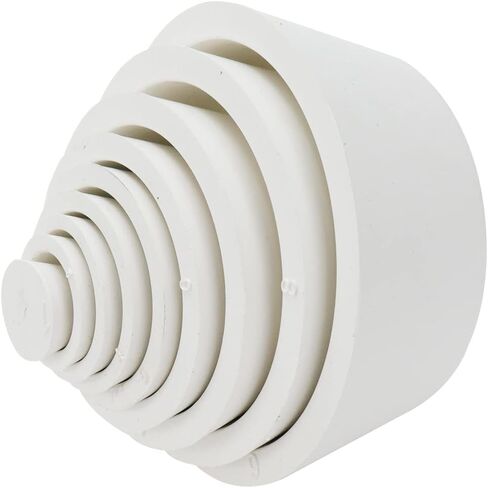 9 Count Filter Adapter Cones Set, Buchner Funnel Flask Adapter Rubber Tapered Collar 9 Sizes(White) in Saudi Arabia