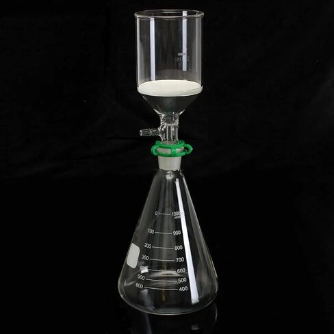 طقم ترشيح مرشح شفط زجاجي 1000 مل دورق مخروطي 250 مل قمع بوشنر (250/1000 مل) in Kuwait