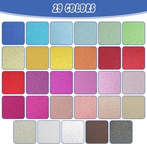 29 ورقة من ورق البطاقات اللامع، 29 لونًا A4 ورق لامع ممتاز للحرف اليدوية وسجلات القصاصات والمشروعات اليدوية 250 جرامًا لكل متر مربع in Kuwait