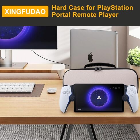 حافظة لجهاز PlayStation Portal Remote Player، حقيبة حمل لبوابة PS5 مع مساحة تخزين مخصصة، حقيبة وحدة تحكم Gming مقاومة للماء مع جيب شبكي للملحقات in Kuwait