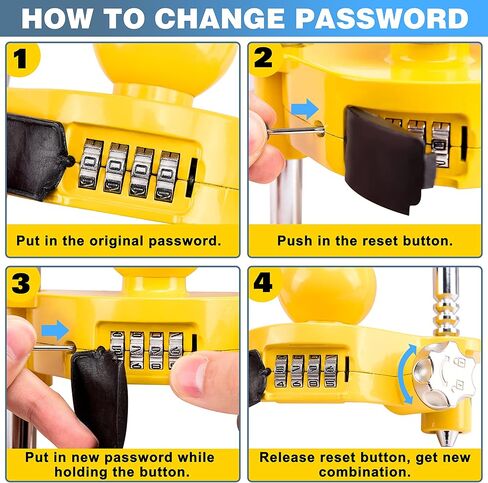 أقفال وصلة المقطورة، مجموعة أقفال المقطورة، وصلة ربط الكرة شديدة التحمل، أقفال وصلة سحب آمنة، ملحقات العربة تناسب قارنات التوصيل 1-7/8 بوصة و2 بوصة و2-5/16 بوصة (أصفر) in Kuwait