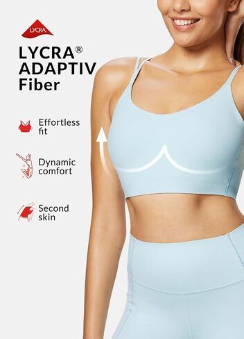 BALEAF Freeleaf Collection-Women's 27" Inseam Yoga Leggings with Pockets for Women, Longline Sports Bra, Molded Cup Workout Tank Yoga Tops in Saudi Arabia